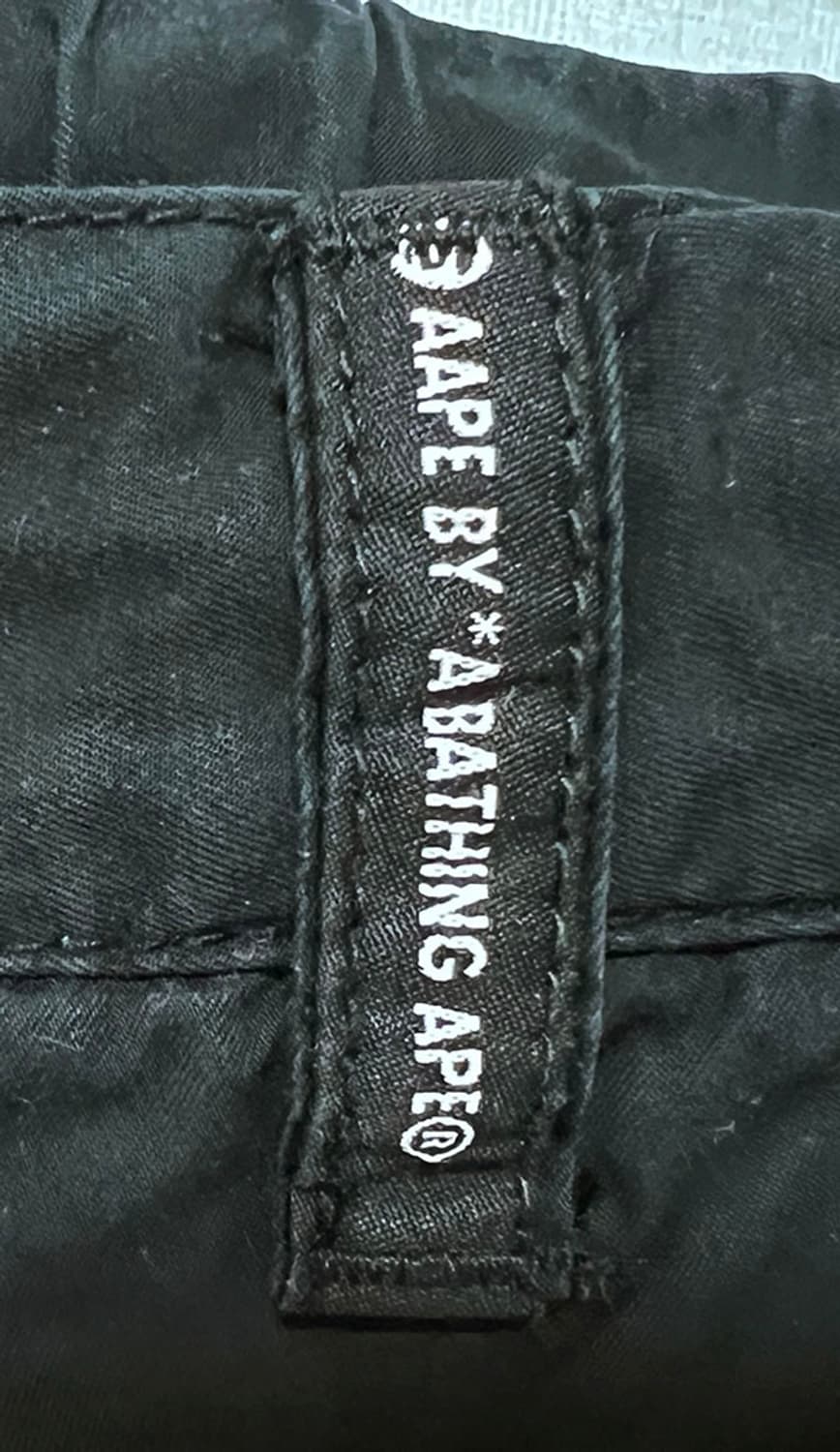 AAPE 에이프 유니버스 카모배색 블랙 남자 조거팬츠 여름 L 33 상품이미지4