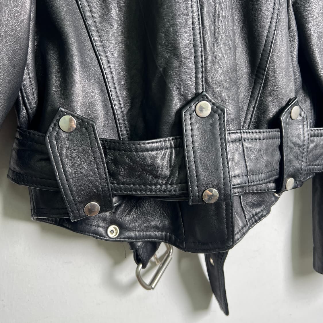 GOSSIP 빈티지 레더 라이더 자켓 M 상품이미지8