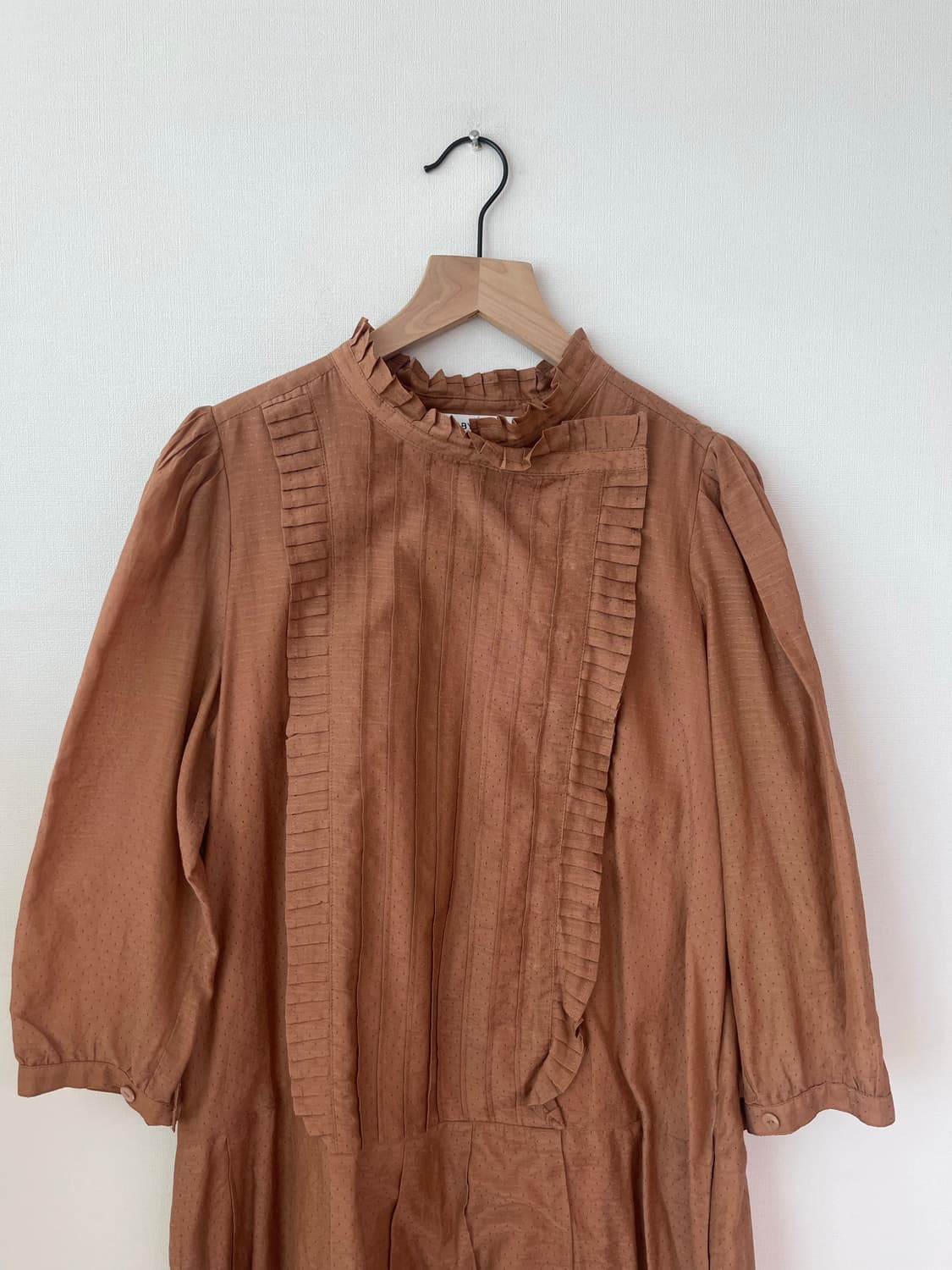 씨바이끌로에 레드골드브라운 실크 혼방 원피스 44~55 상품이미지2