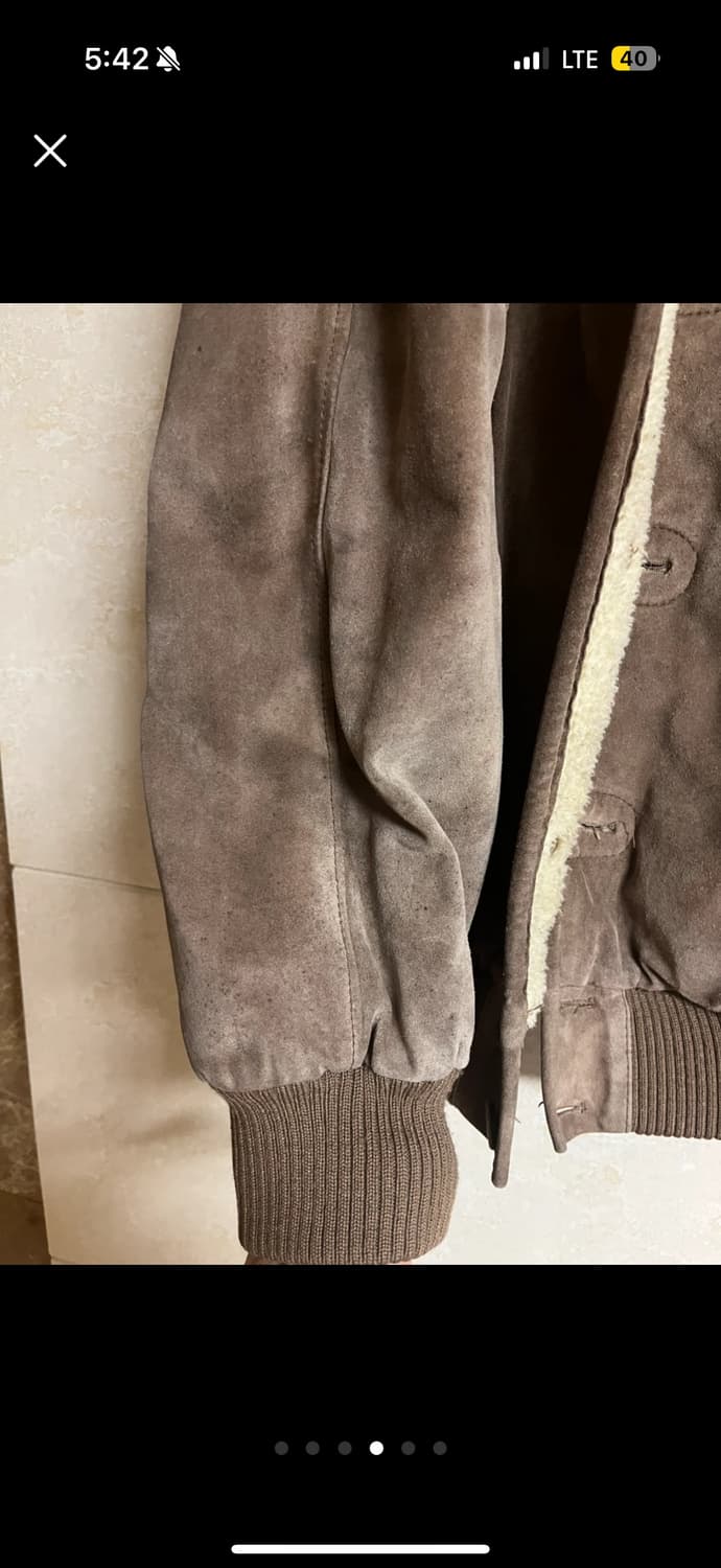 남녀공용) 빈티지 가죽무스탕 (vera pelle인증) 상품이미지4