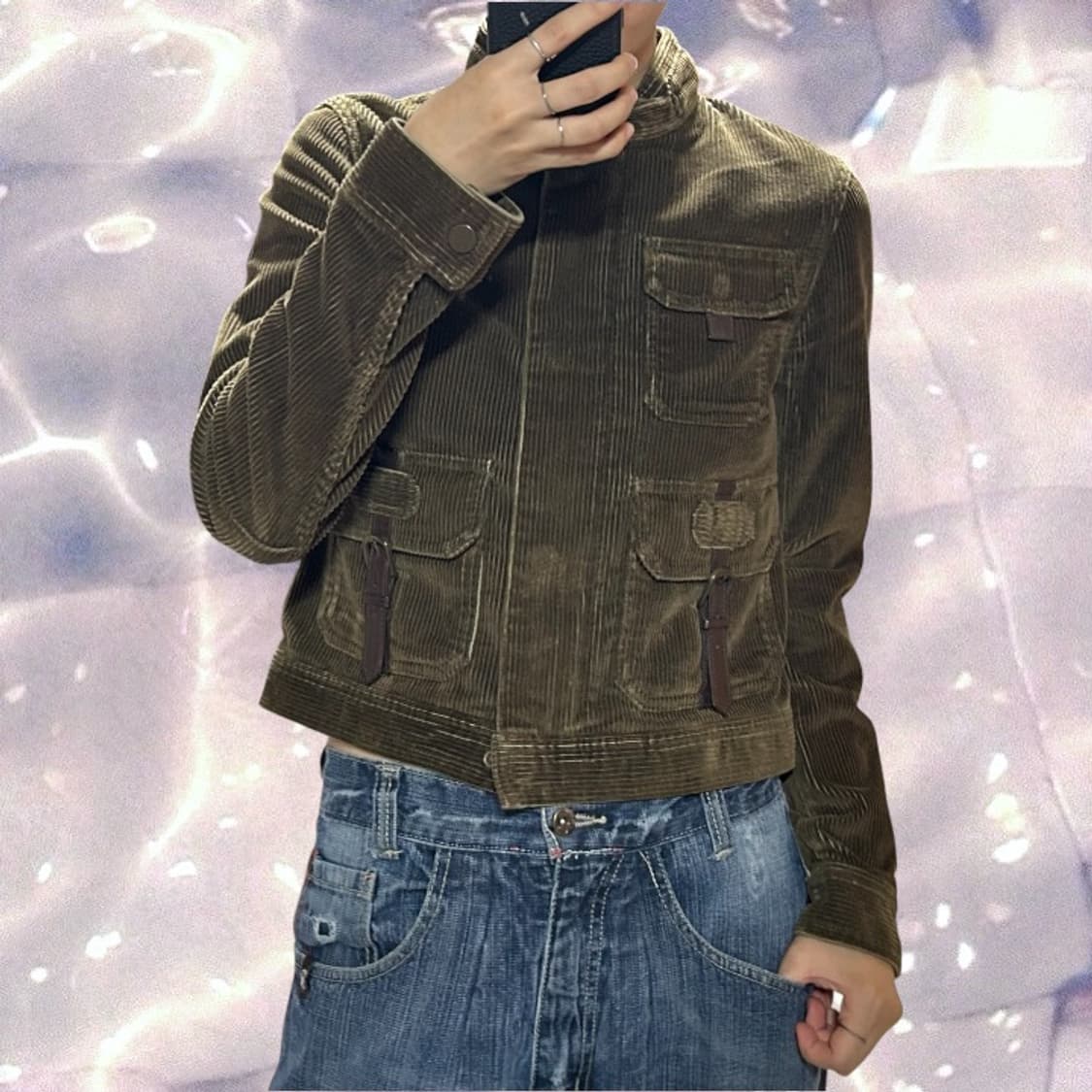 폴로 랄프로렌 웨스턴 벨티드 코듀로이 자켓 브라운 초콜릿 S  상품이미지4