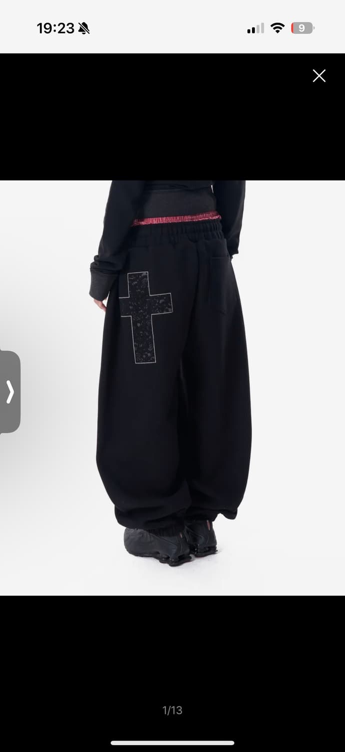 아캄 레이스 스웻팬츠 Laced CROS2 Patch Sweatpants 상품이미지1