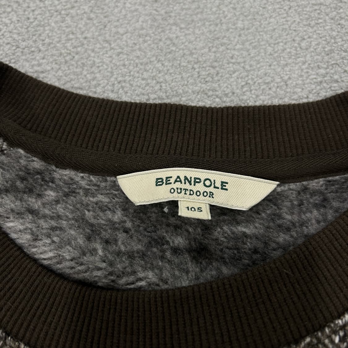 빈폴 아웃도어 헤링본 맨투맨 브라운 XL 상품이미지2