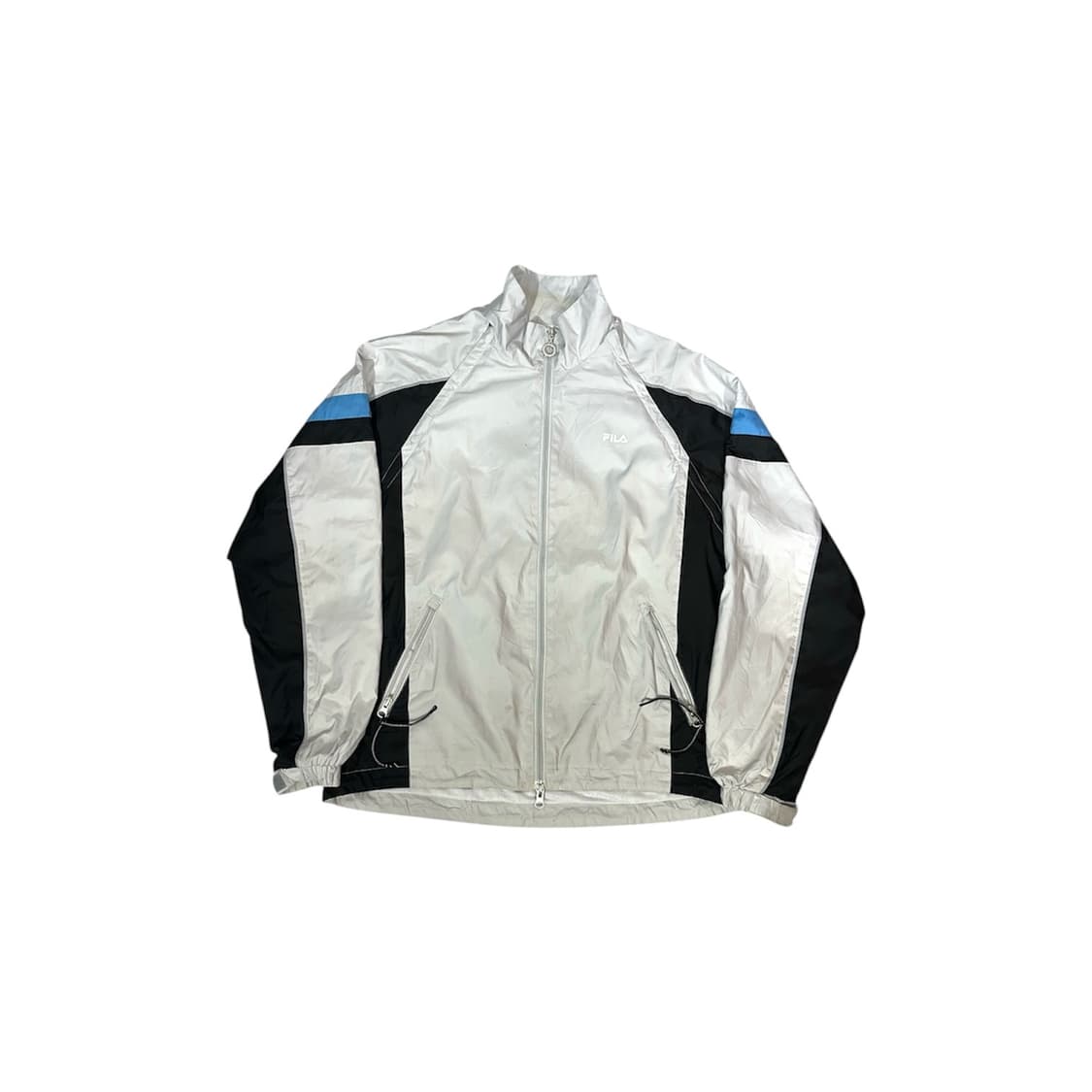 휠라 그레이 올드스쿨 오버핏 바람막이 자켓 L 상품이미지4