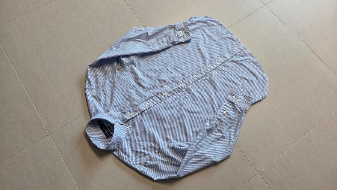 폴로  포니 포플린 핀스트라이프 셔츠  상품이미지7