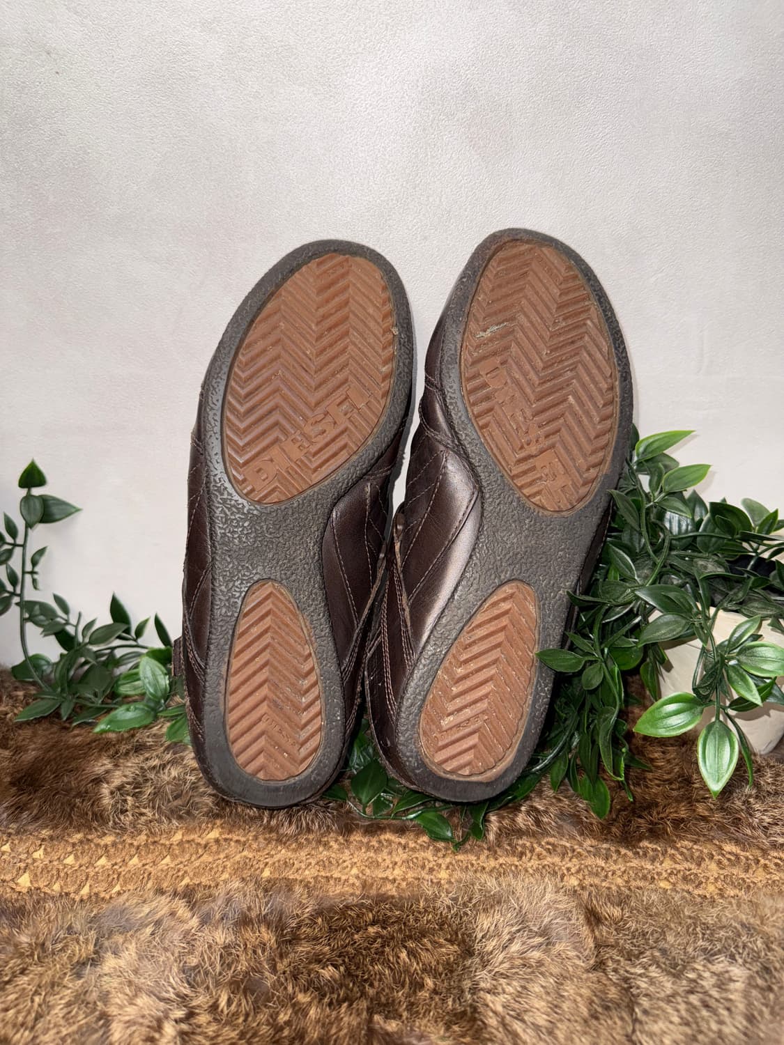 DIESEL leather strap rubber sole loafers 상품이미지9