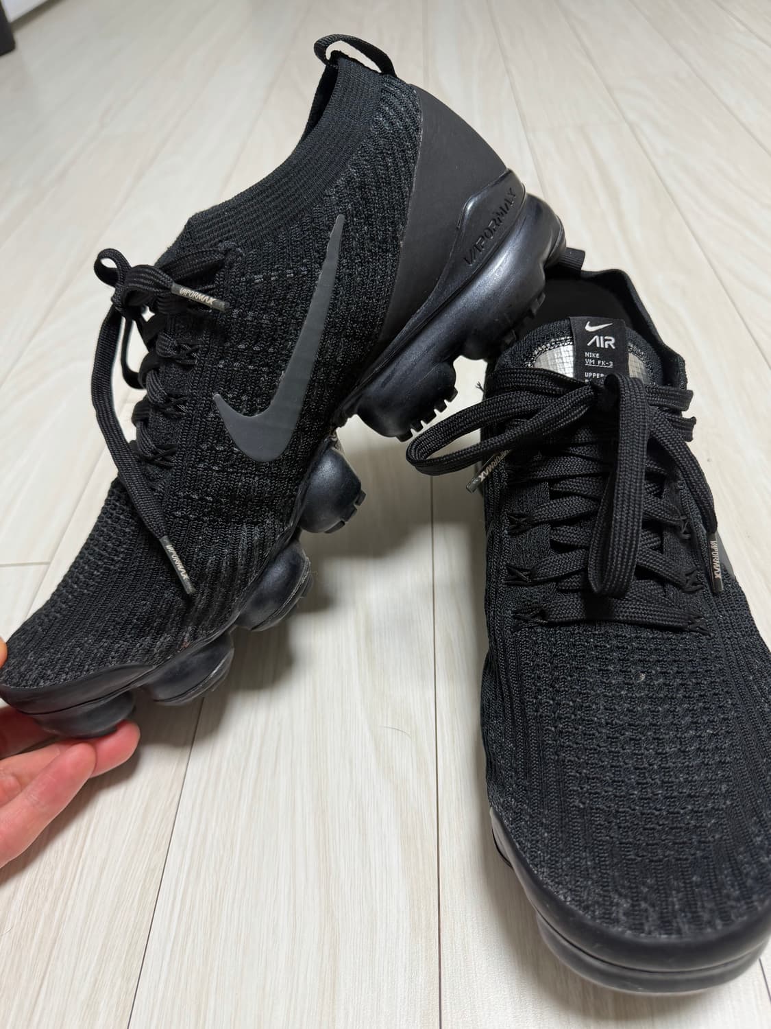 나이키 베이퍼 맥스 플라이니트3 트리플블랙 270 상품이미지1