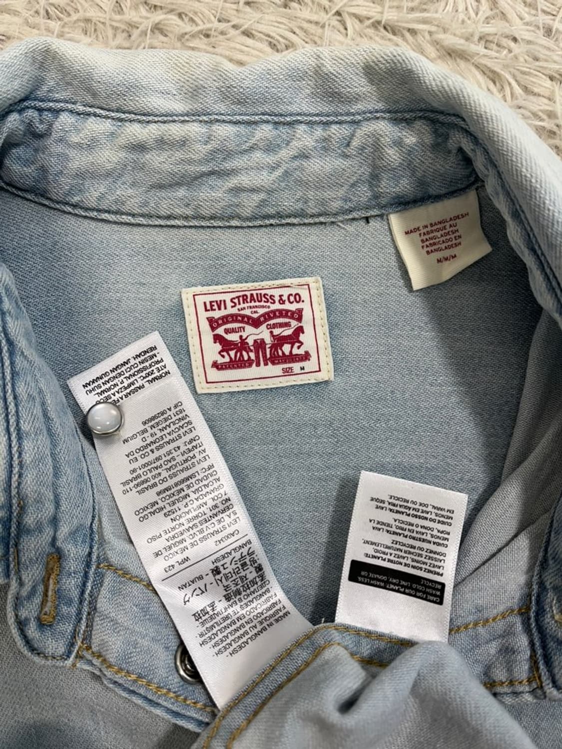 리바이스 스냅 데님 셔츠/#3051 상품이미지5