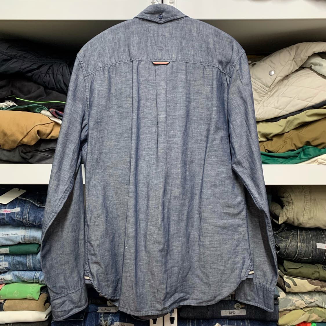 [M] 힐피거 데님 샴브레이 데님셔츠 상품이미지3