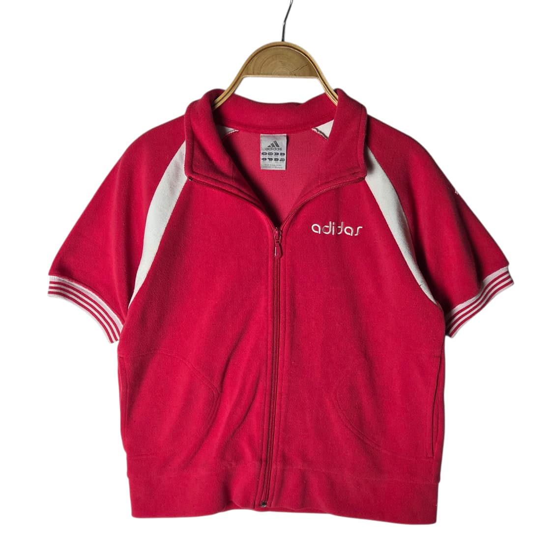 [Adidas] 아디다스 핑크 타월링 반팔 져지 상품이미지1