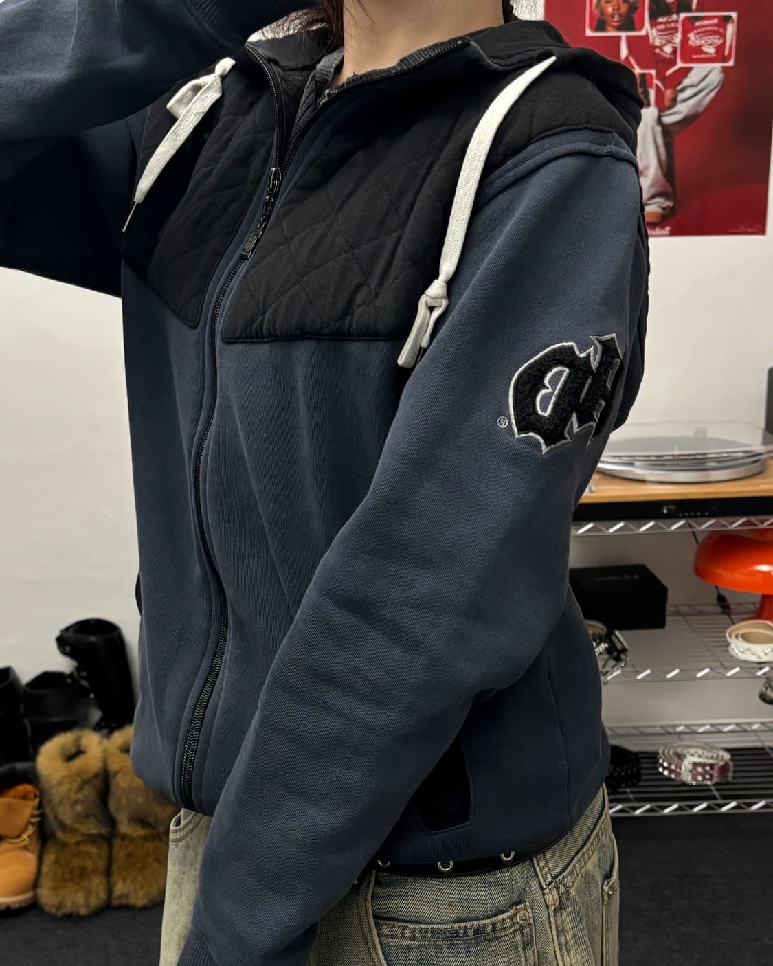 할리데이비슨 00s 패치 디테일 후드집업 상품이미지3