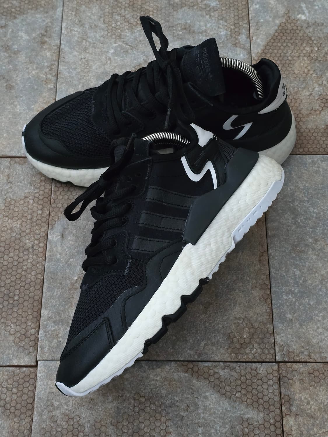 (225)아디다스 나이트 조거 블랙 카본  상품이미지3