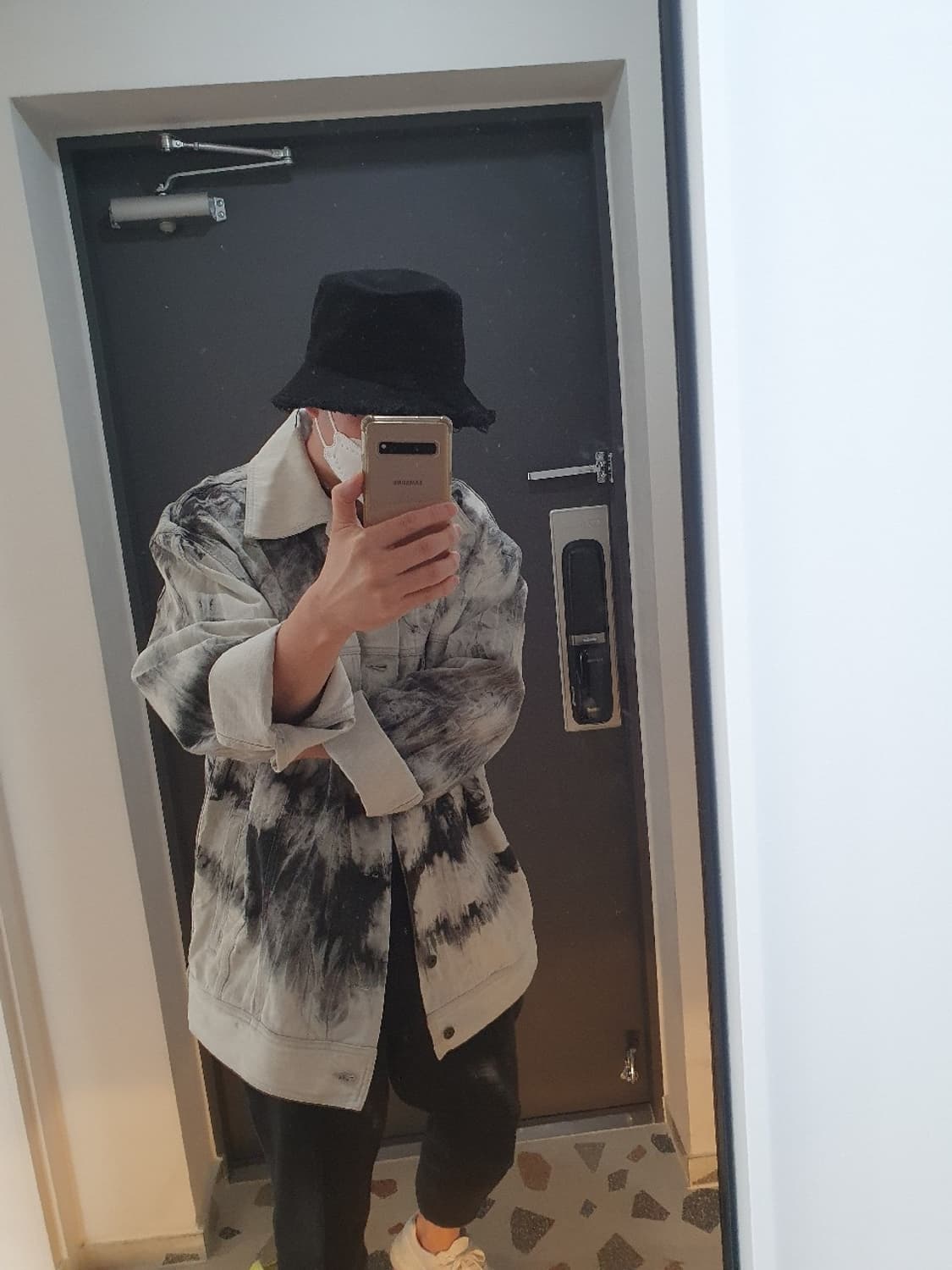 [XS] 페이스커넥션 오버사이즈 타이다이 데님 자켓 상품이미지5