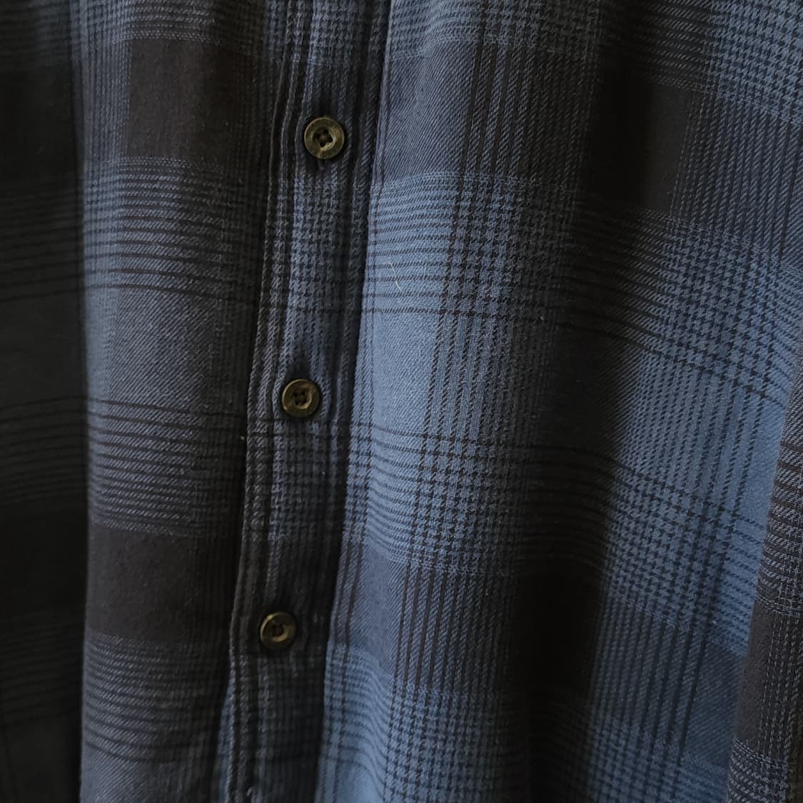 00s 랭글러 웨스턴 셔츠 플란넬 체크셔츠 쉐르파 양털 자켓 블루 L 상품이미지6