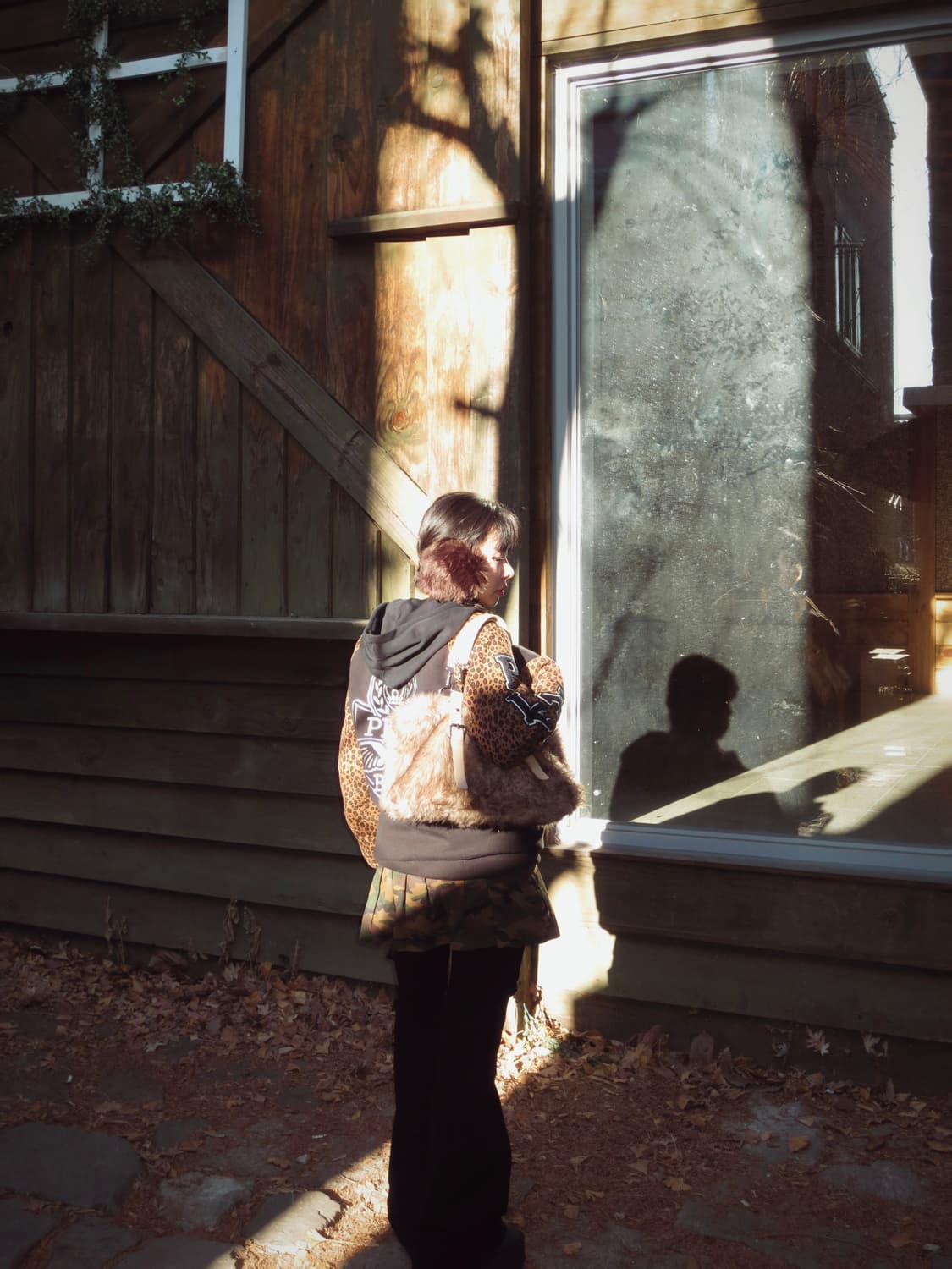 플레이보이 레오파드 퀄팅 걸즈 바시티 자켓(S) 상품이미지8