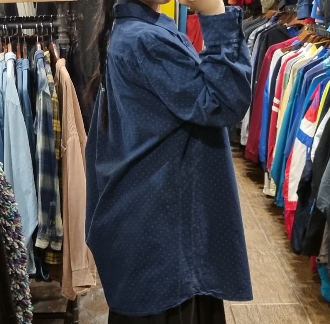 [Hi] 칼하트 긴팔 셔츠 네이비 상품이미지5