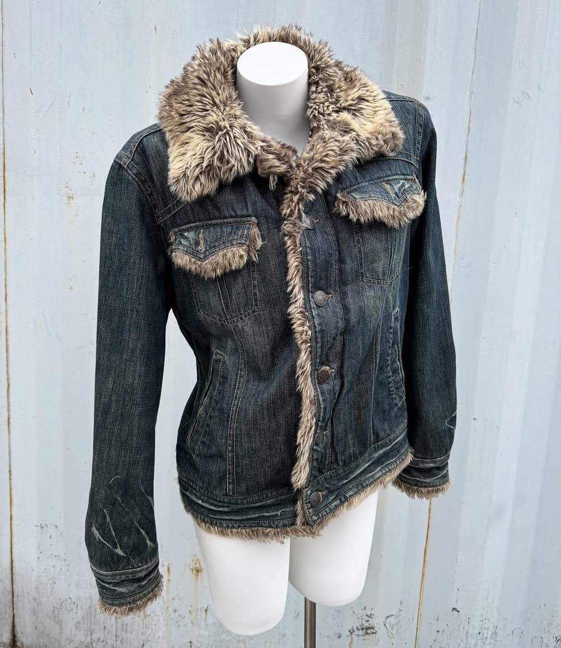 데님 퍼 자켓 노드네피아  상품이미지1