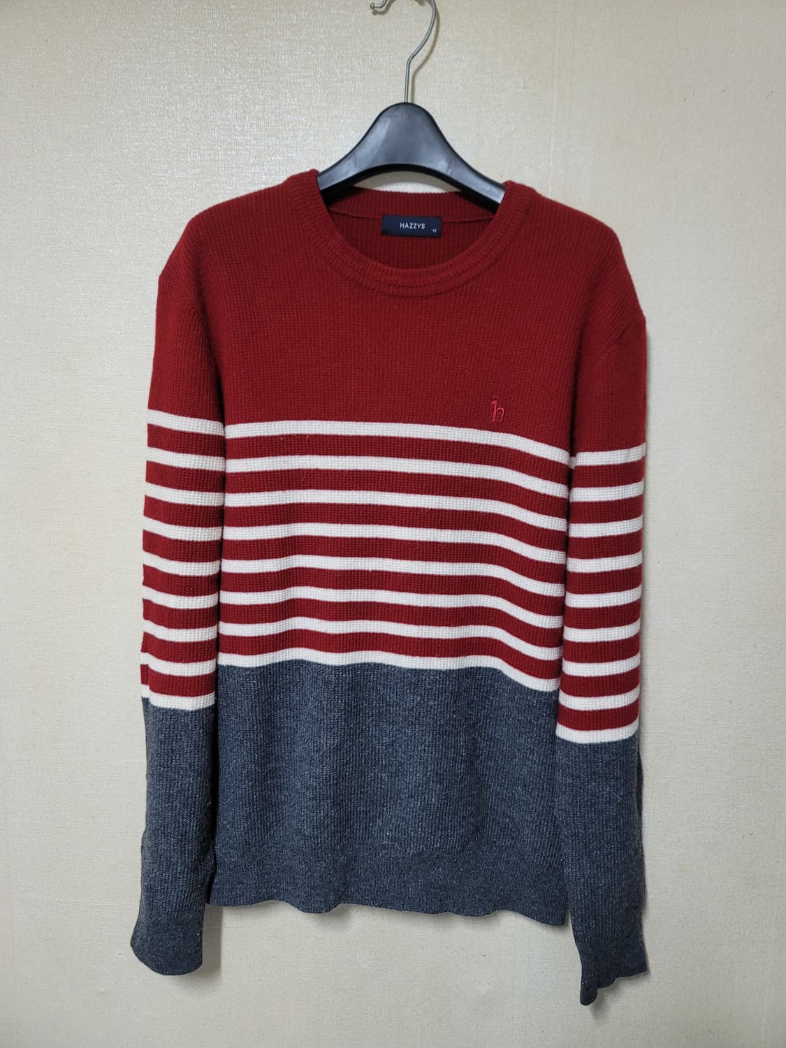 헤지스 컬러블럭 니트 상품이미지1