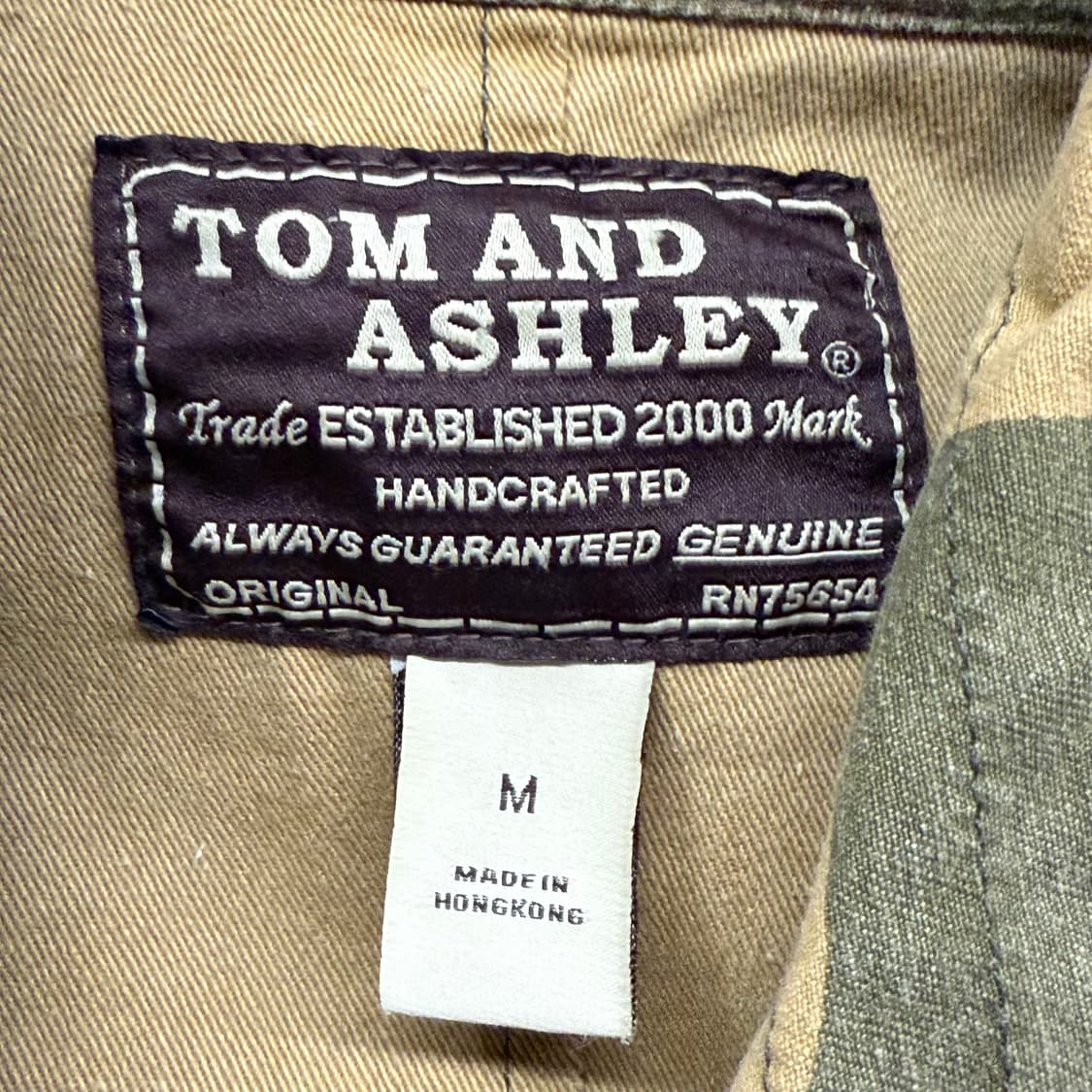 [정품/M] 톰앤애슐리 카모 후드 베스트 b15 상품이미지4