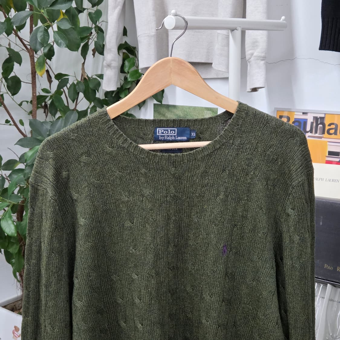 폴로랄프로렌 실크 케이블 니트 XL 상품이미지2