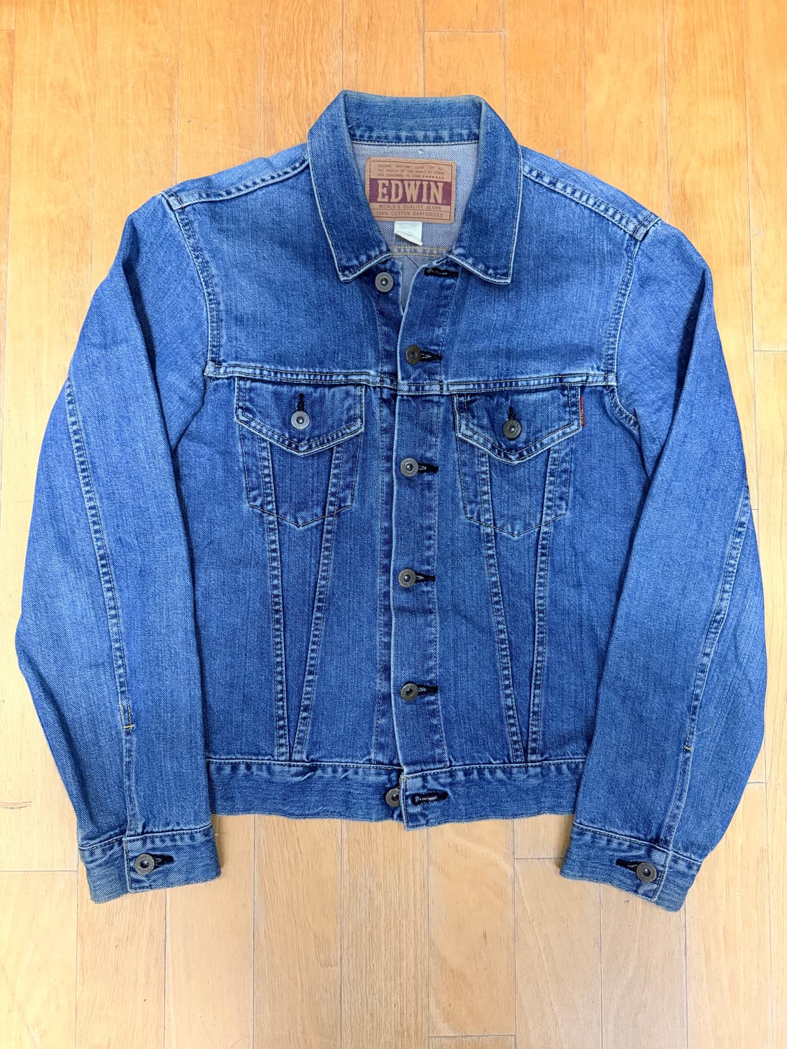 에드윈 90‘s 재팬 빈티지 데님자켓 청자켓 🏃M 상품이미지1
