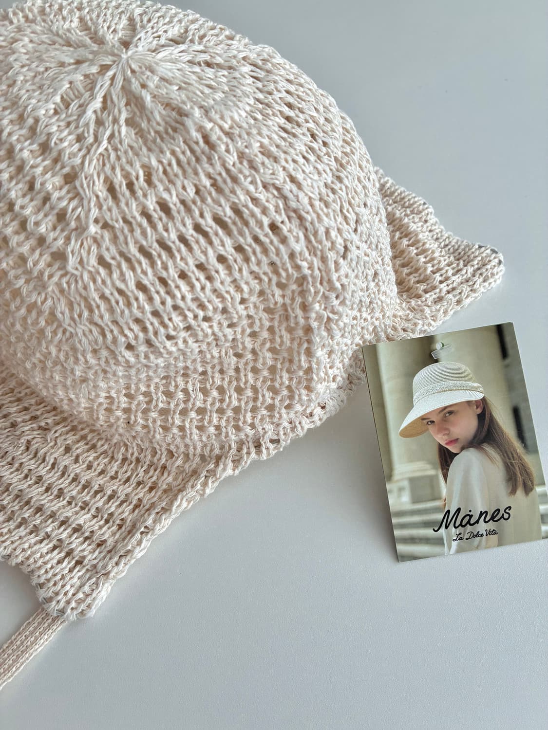 F) 새상품 마네스 Manes 오세르햇 버킷햇 아이보리 상품이미지3