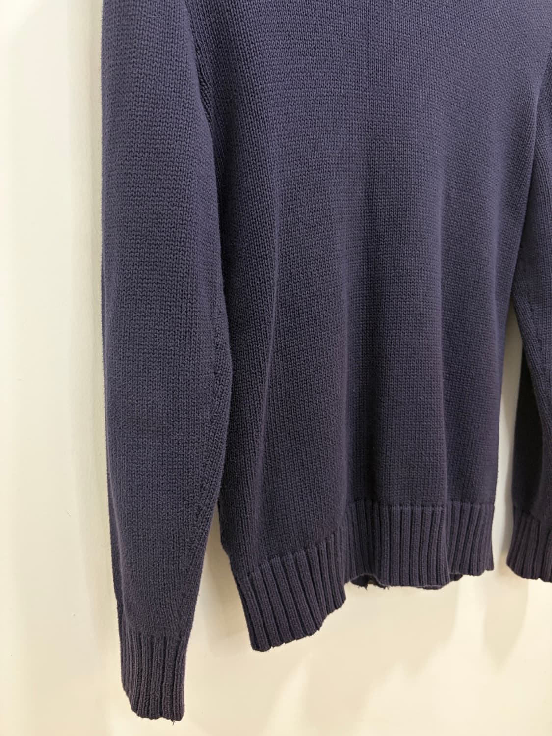 폴로 빅포니 남색 니트 집업 자켓 상품이미지8