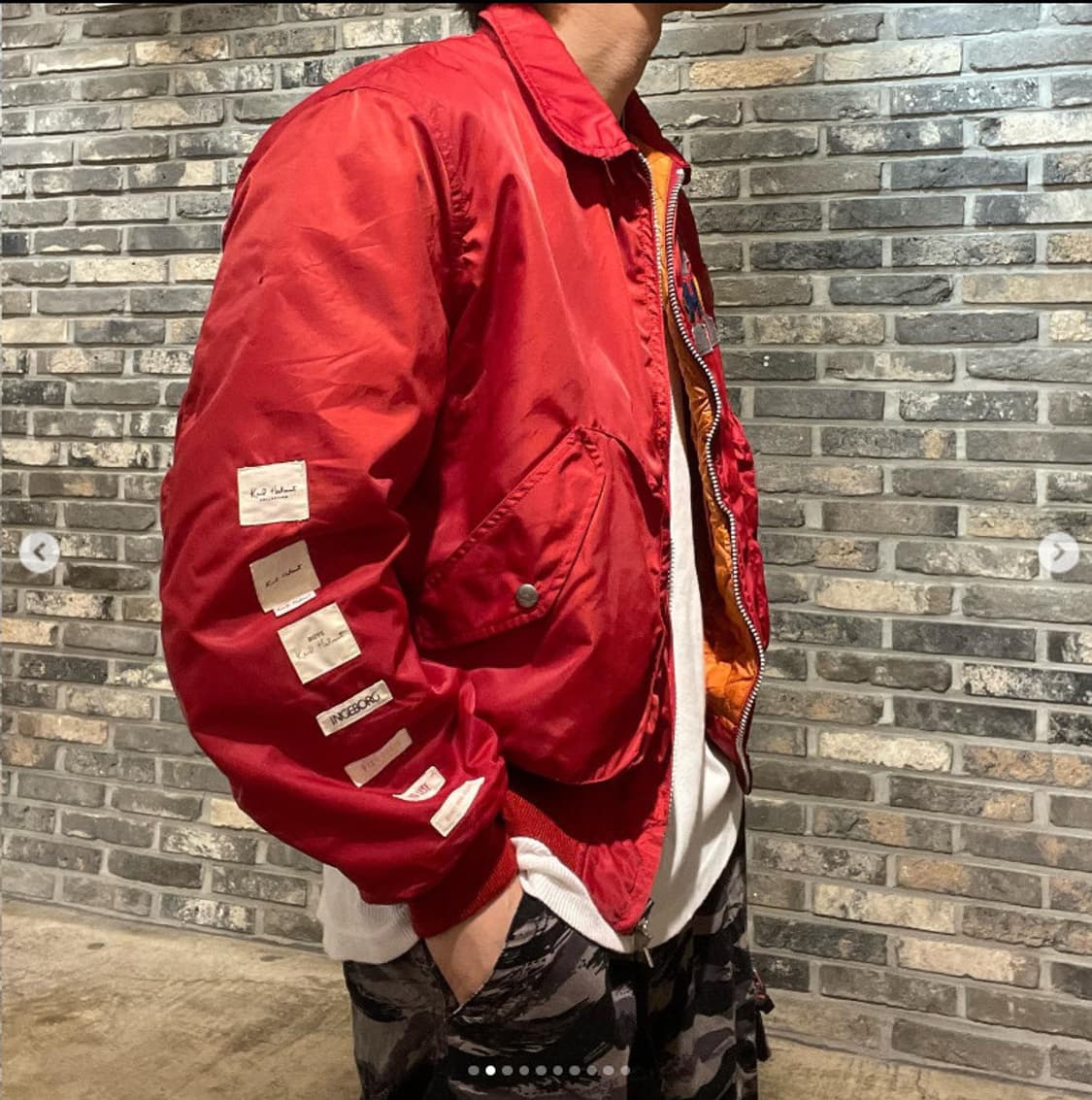 Karl Helmut X Pink house M-1 자켓 항공점퍼 봄버 상품이미지6