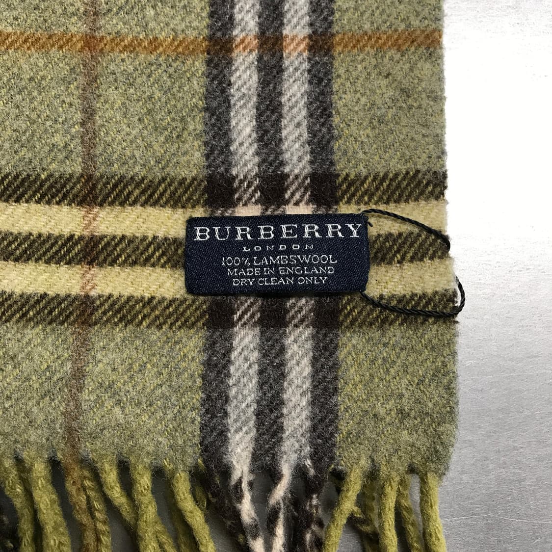 버버리 정품 램스울 머플러 그린 상품이미지3