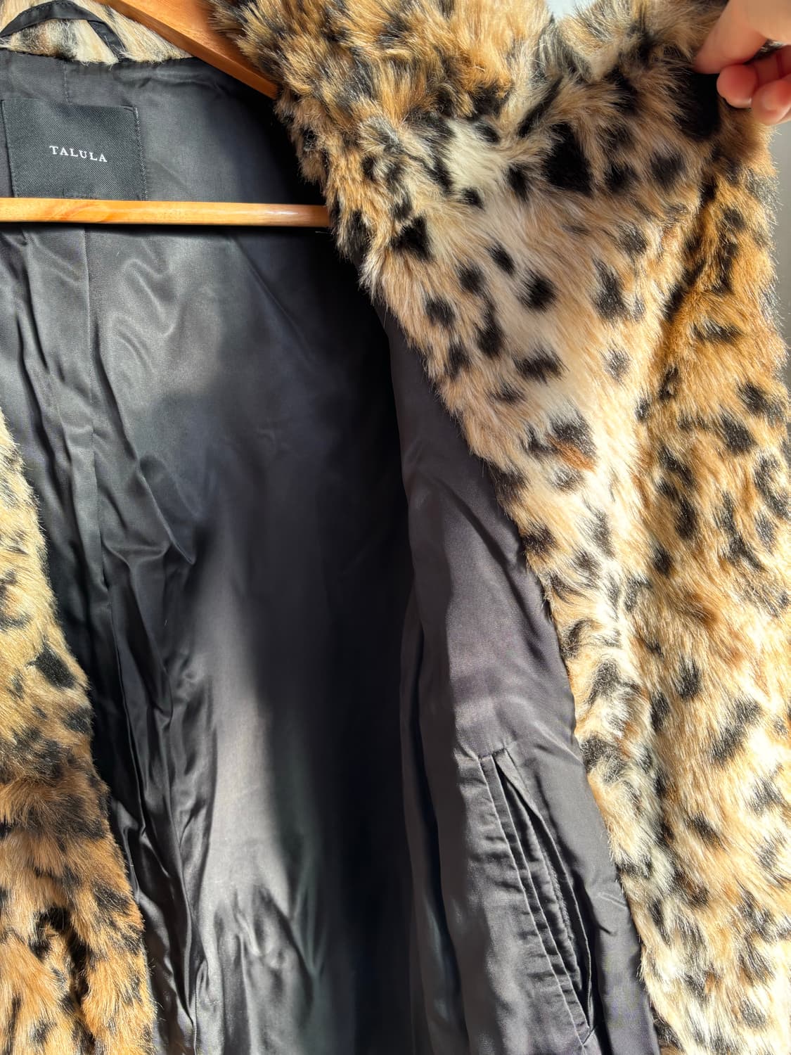 레오파드 퍼코트/캐나다 ARITZIA 퍼자켓 S,M 상품이미지5