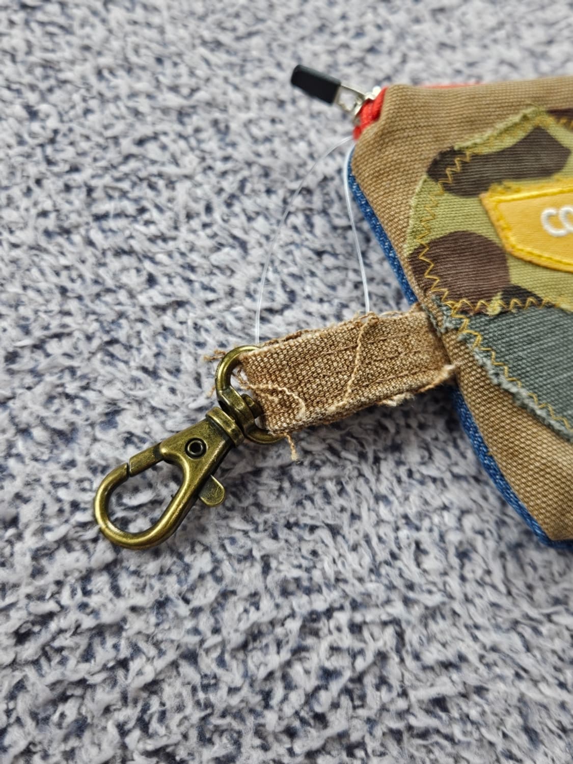 핸드메이드 리워크 커스텀 패치드 키링 월렛 (13X10) / 10729 상품이미지3