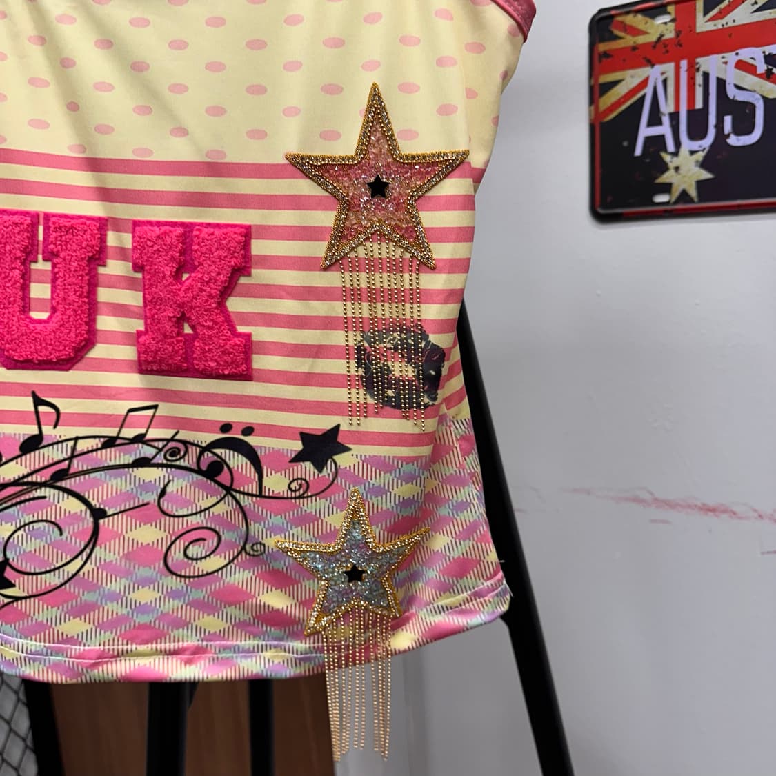 Pink Polka Dot Reprint Sleeveless Top  상품이미지4