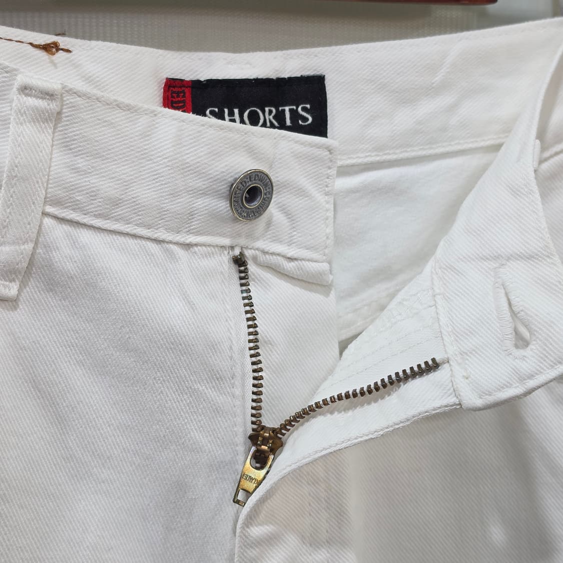 빈티지 EDWIN 1493 화이트 데님 반바지- 우먼26정도 상품이미지6