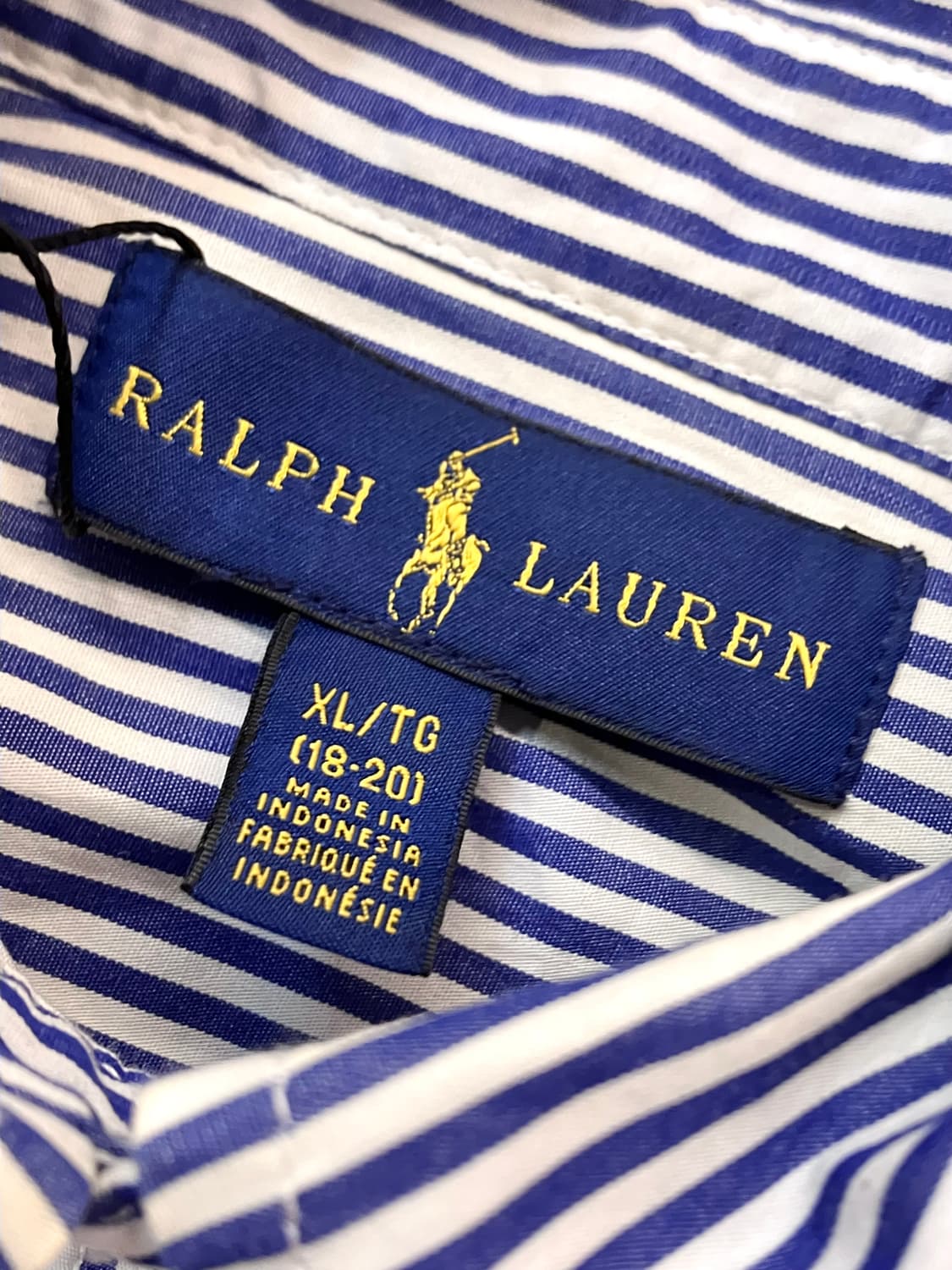 폴로 랄프로렌 스트라이프 셔츠 블루 XL #csz2716 상품이미지5