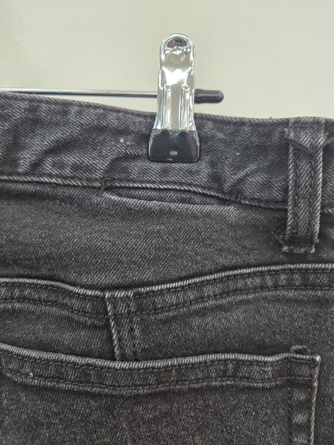 50 우영미 블랙 뒷트임 바이커진 상품이미지5