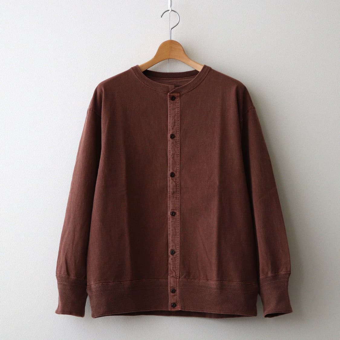 [38]올드조 24SS OPEN FRONT TUBE CARDY BARK 상품이미지4