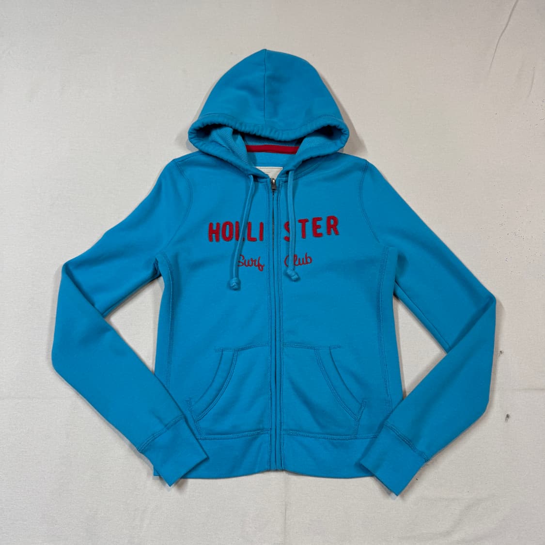 M) 홀리스터 자수 스펠로고 후드집업 상품이미지1