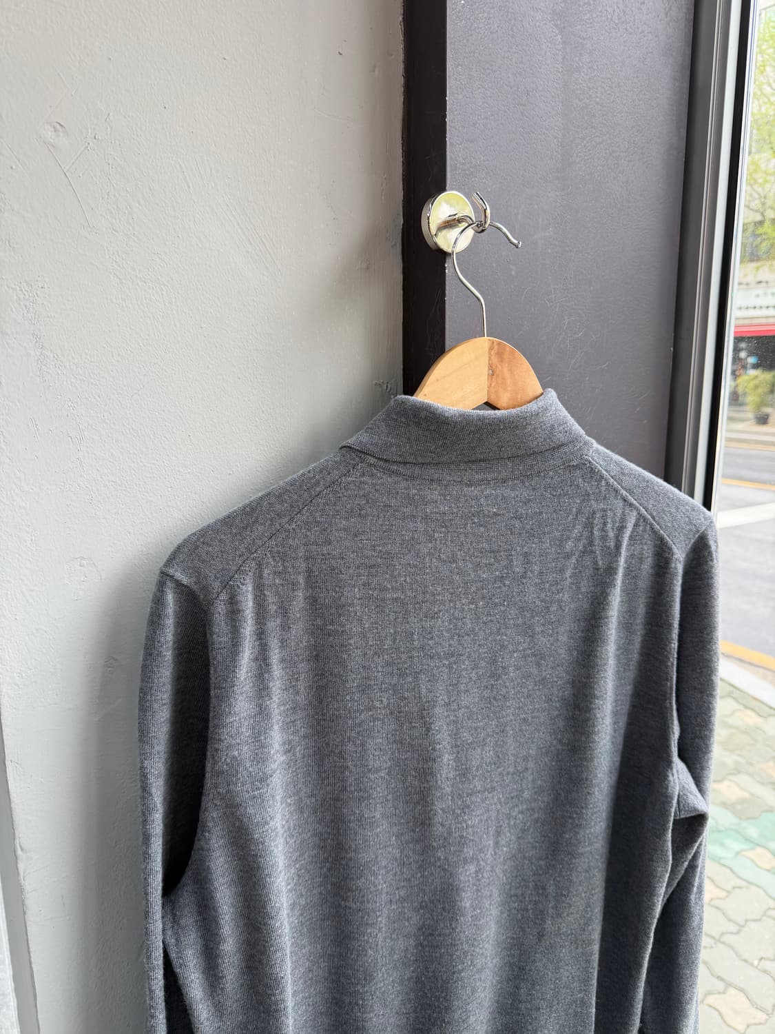 M/ 휴고보스 블랙라벨 로고 인터로크 폴로니트 상품이미지7