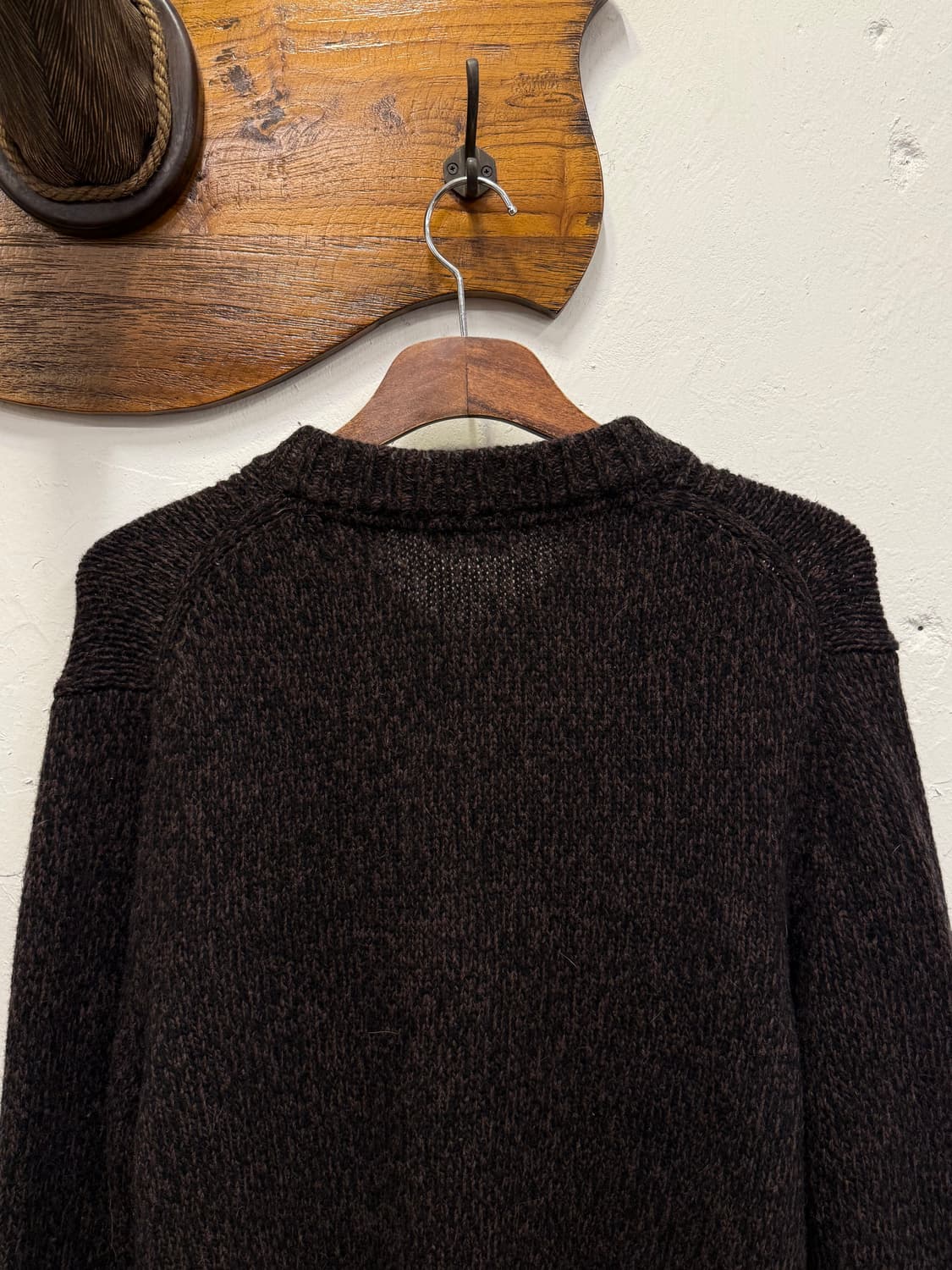 XL) Eddie Bauer Lambswool Henley Knit Sw 상품이미지6