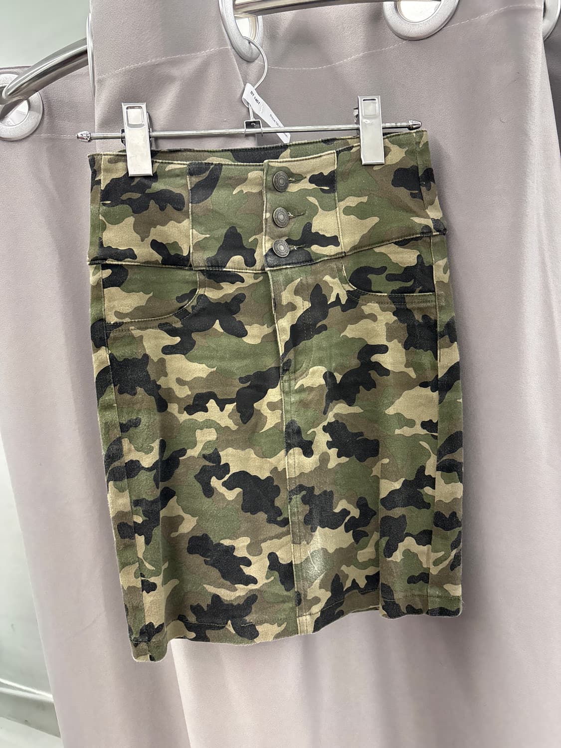 카고 코튼 스판 스커트 상품이미지1