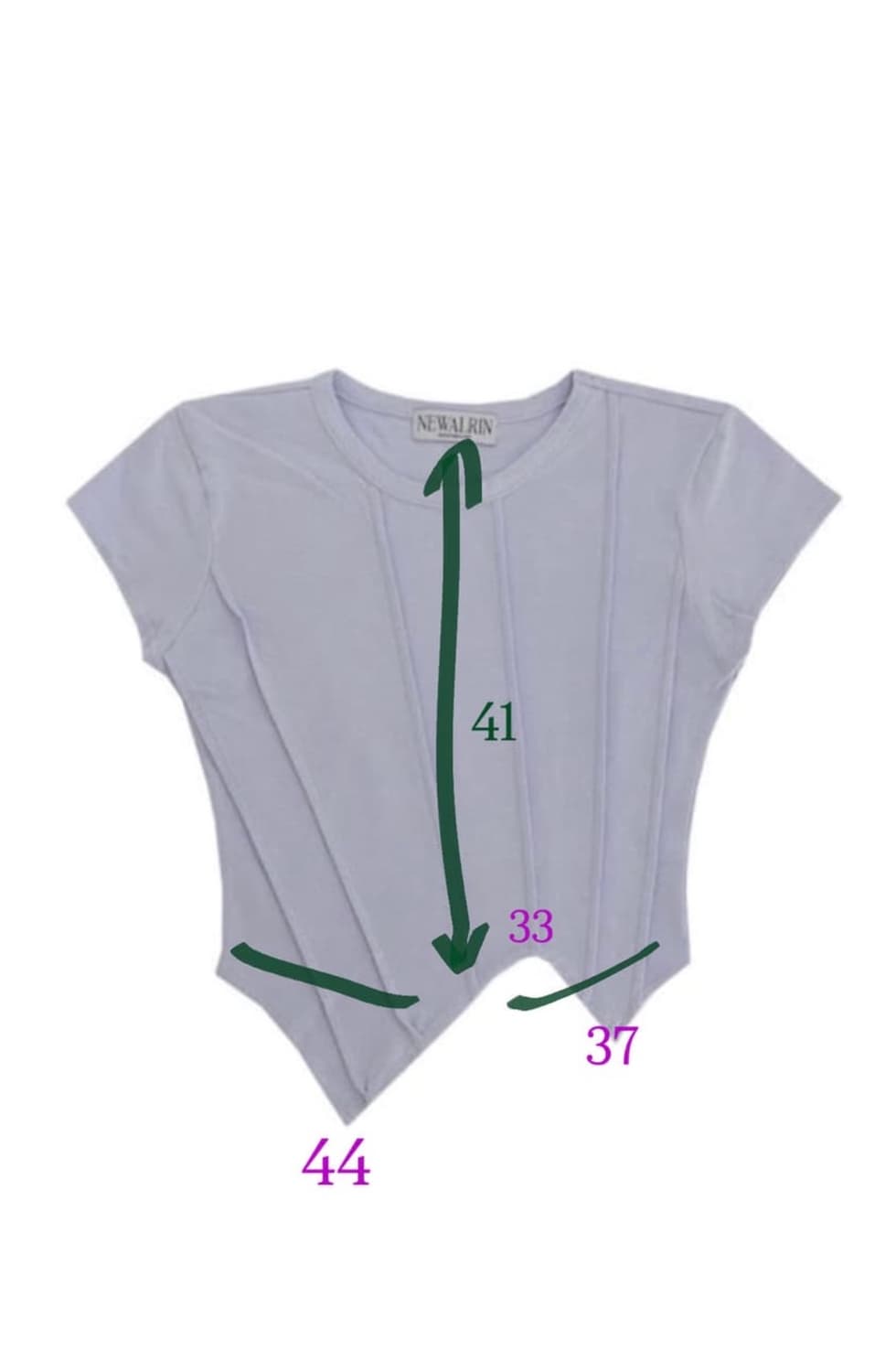 뉴얼린 니키탑 라벤더 Niki Line short-sleeved Top 상품이미지2