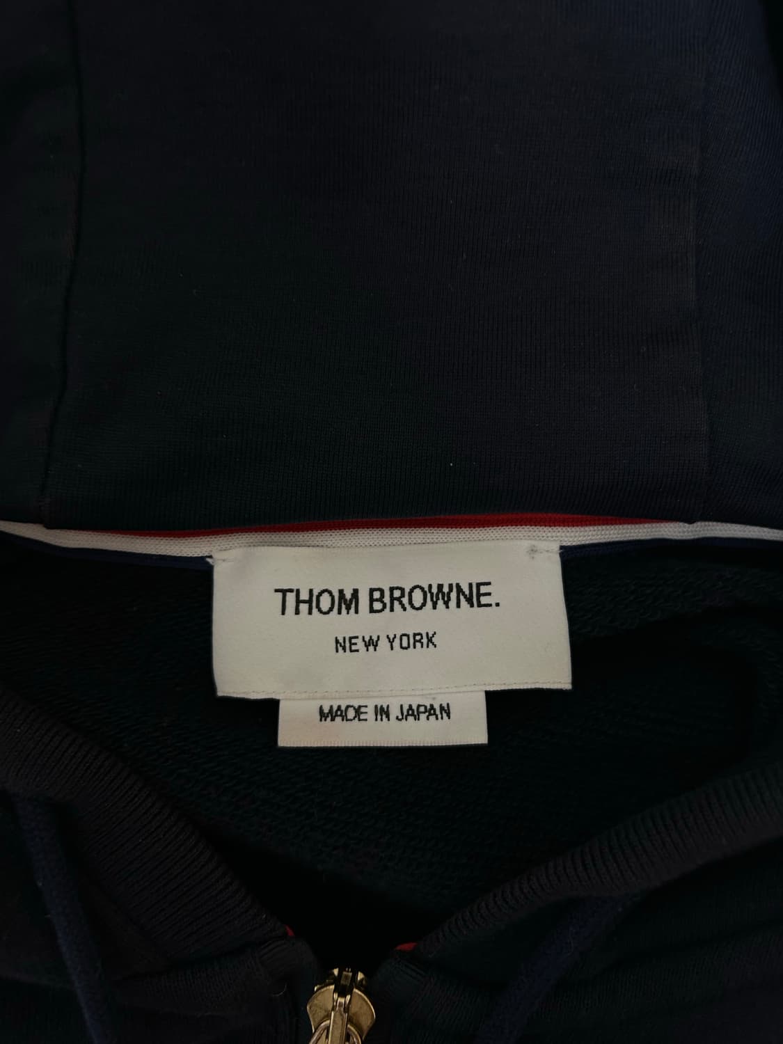 [4] 톰브라운 Thom Browne 네이비 후드집업 상품이미지2