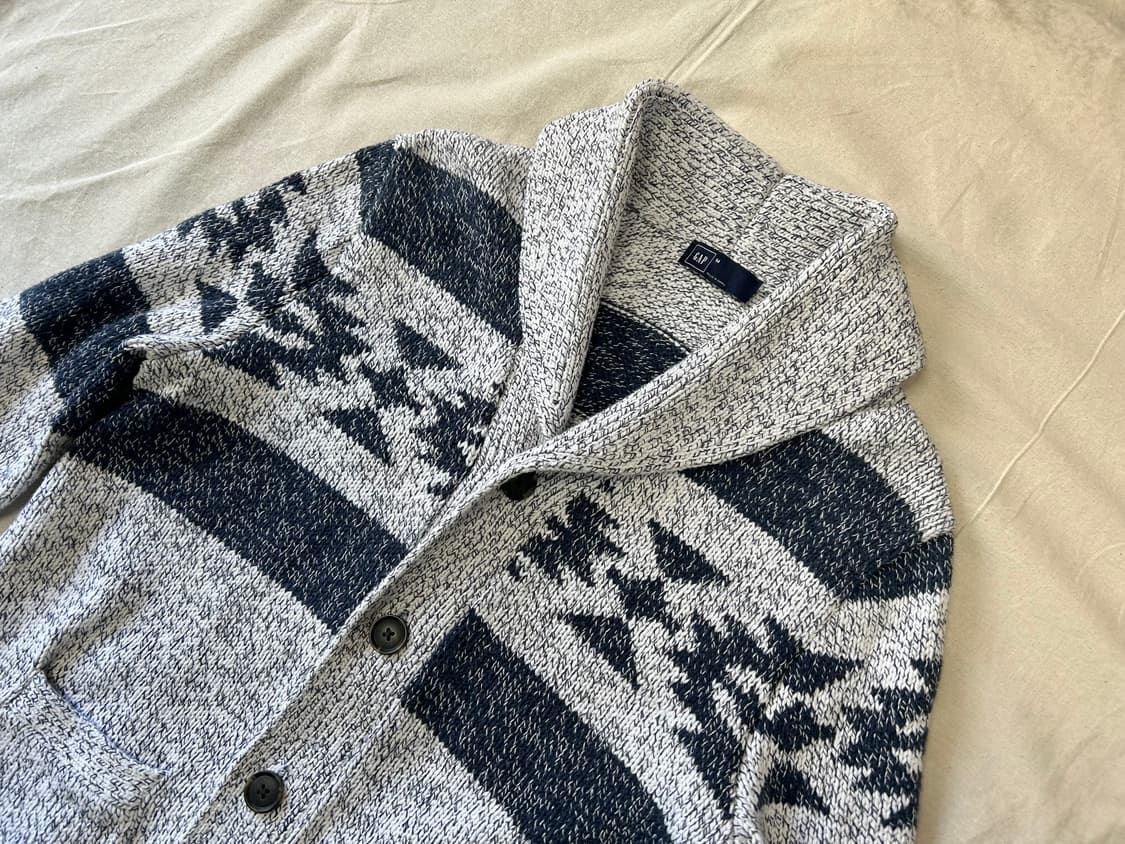 GAP 코튼 숄에리 가디건(남성M) 상품이미지3