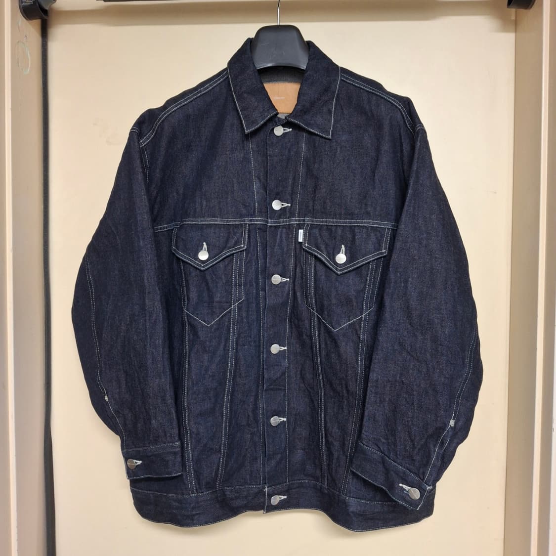 [1] 그라프페이퍼 셀비지 데님 트러커 자켓 인디고리지드 상품이미지1