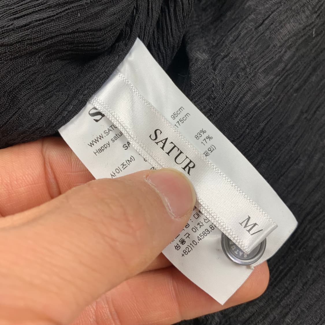 23SS 세터 레이온 크링클 오가닉 셔츠 블랙 상품이미지8