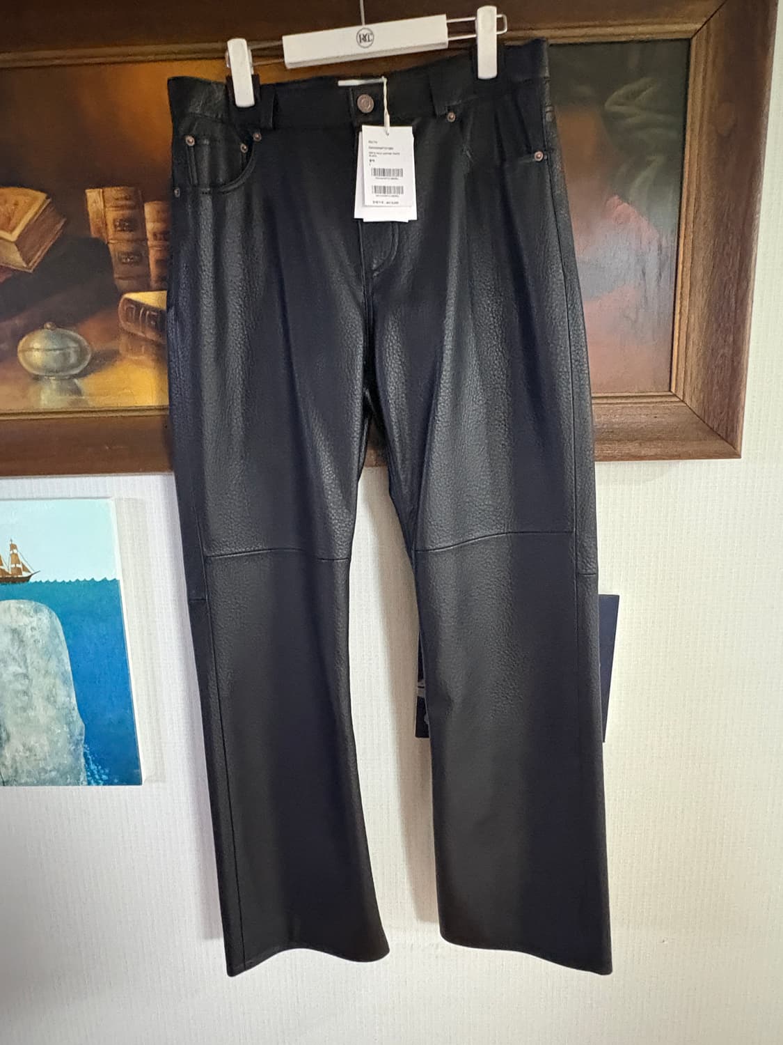 (새상품) 렉토 그레타 faux 레더 팬츠 L 상품이미지1