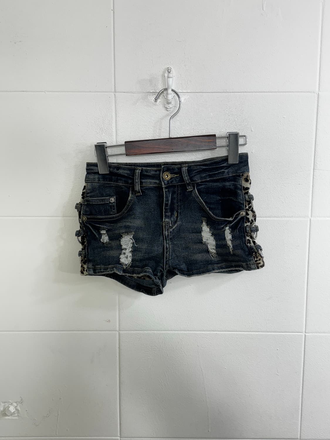 무채색 갸루 레오파드 오링 코르셋 코디세트  상품이미지8