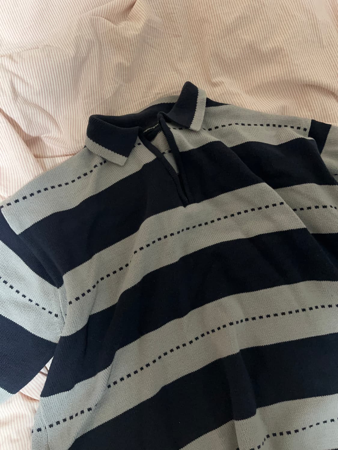 해칭룸 럭비 니트 Dark navy/Grey [4] 상품이미지1