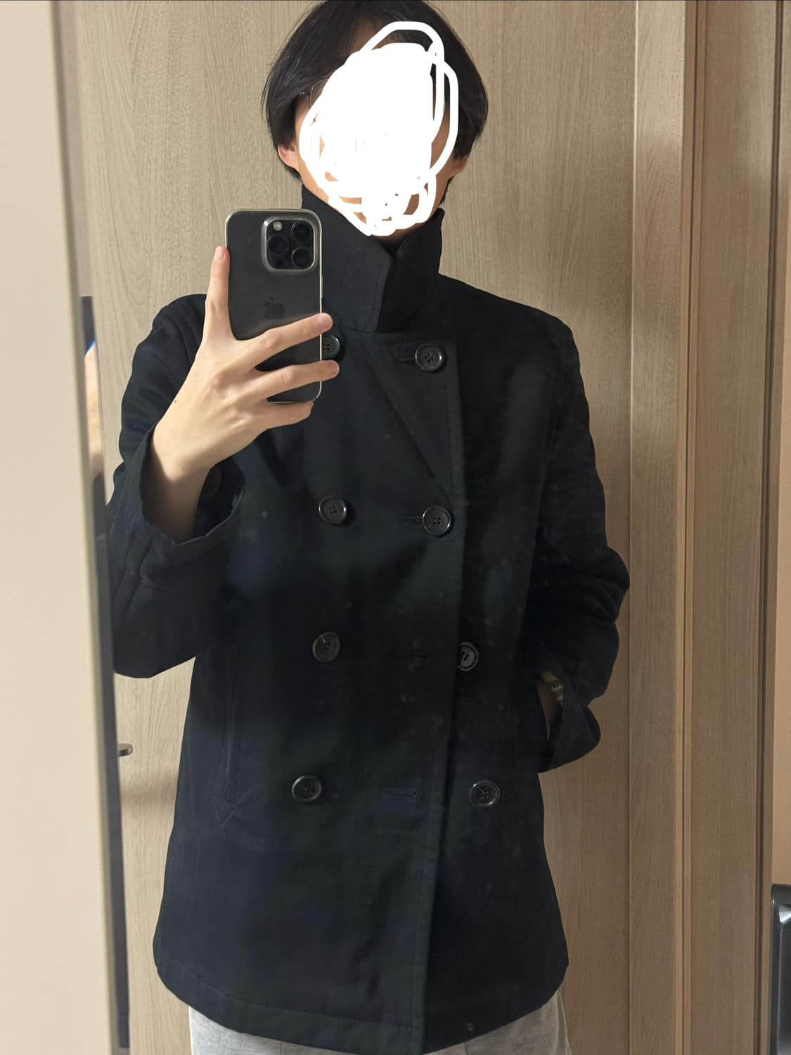 꼼데가르송 옴므 피코트 상품이미지2