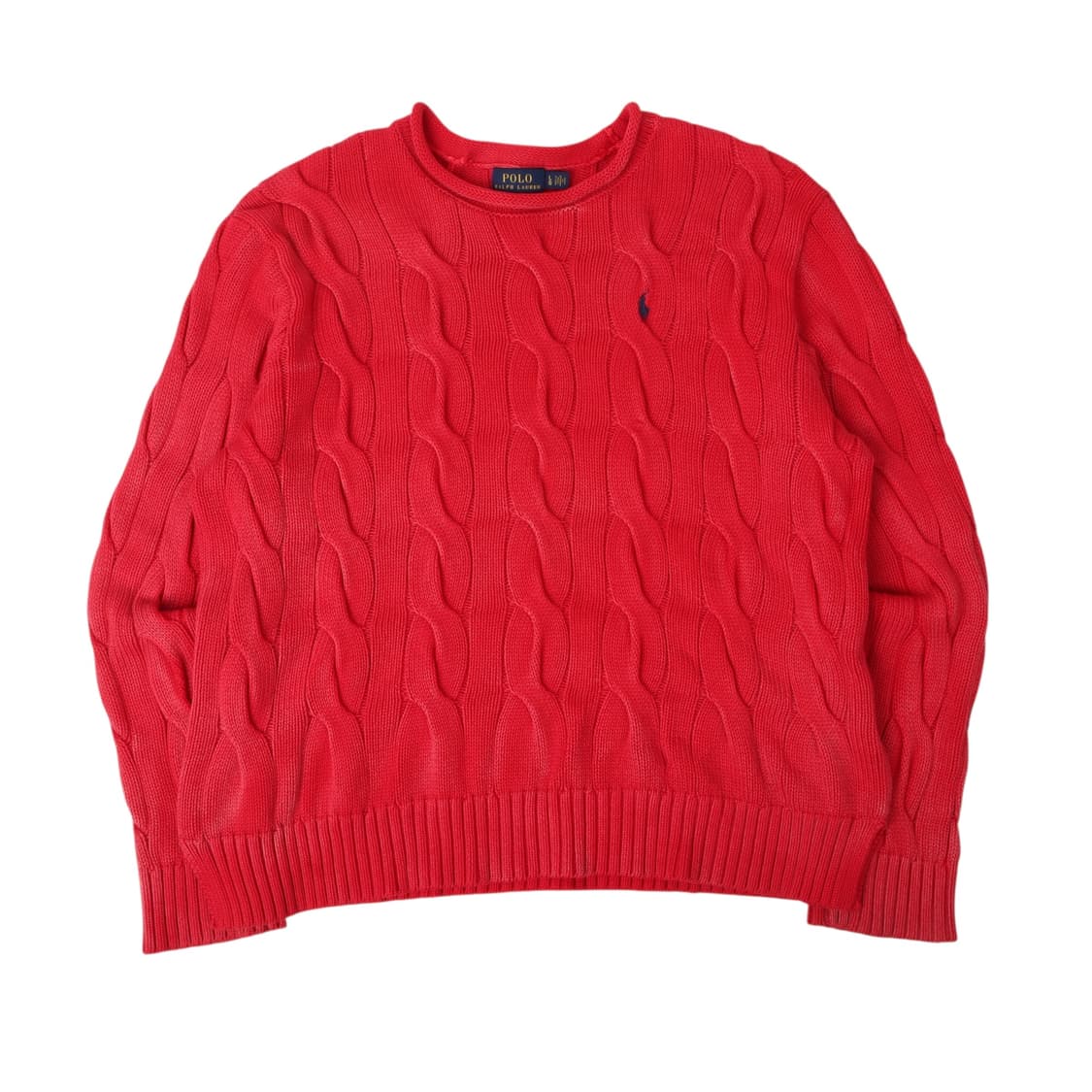 폴로 랄프로렌 피그먼트 롤업 케이블 니트 스웨터 상품이미지1